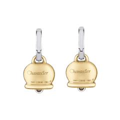 "Campanelle" Medium Gold Diamond Earrings