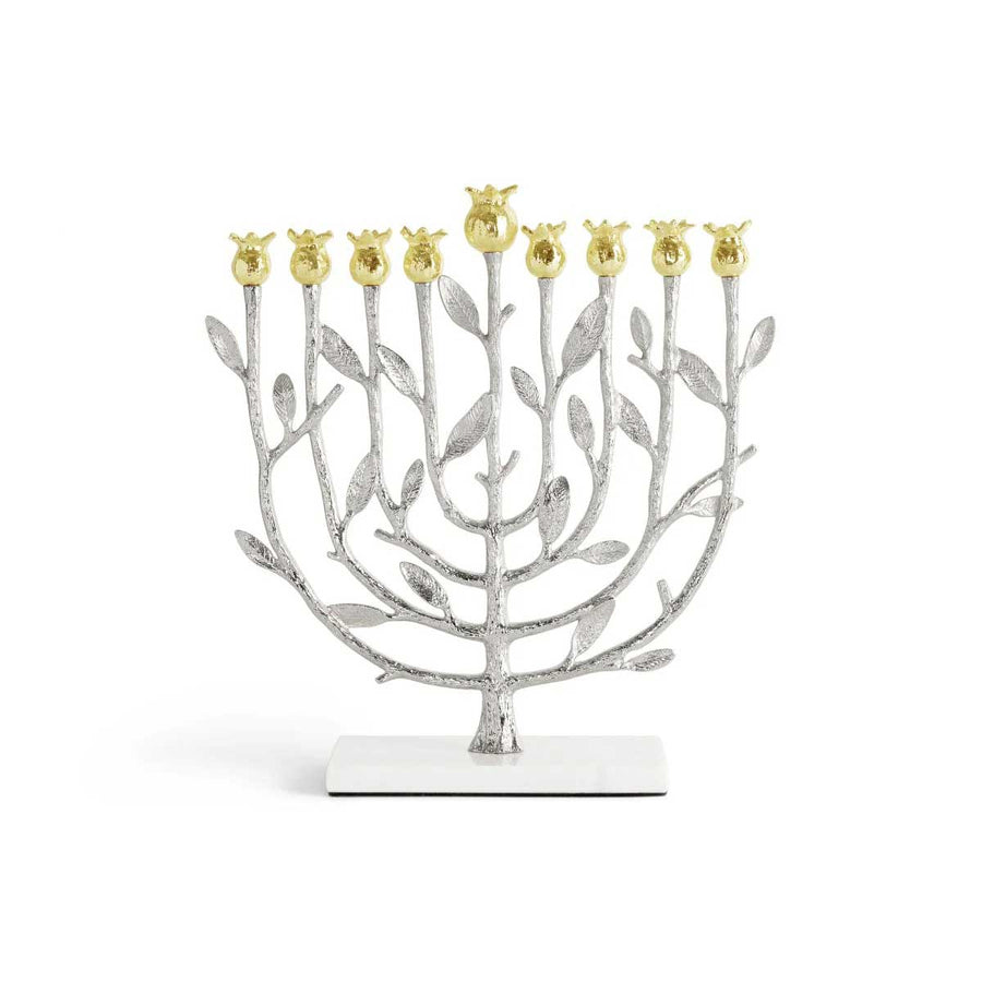 Michael Aram Pomegranate Silver & Gold Menorah