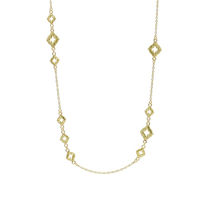 Armenta Clover Station 18kt Yellow Gold Necklace