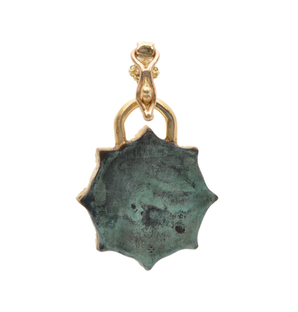 "Chic Bohemian" 18kt Yellow Gold Coin Artifact Sunburst Enhancer
