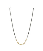 Armenta Jewelry Scroll Stations 18kt Gold & Silver Chain Link Necklace