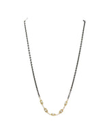 Armenta Jewelry Scroll Stations 18kt Gold & Silver Chain Link Necklace