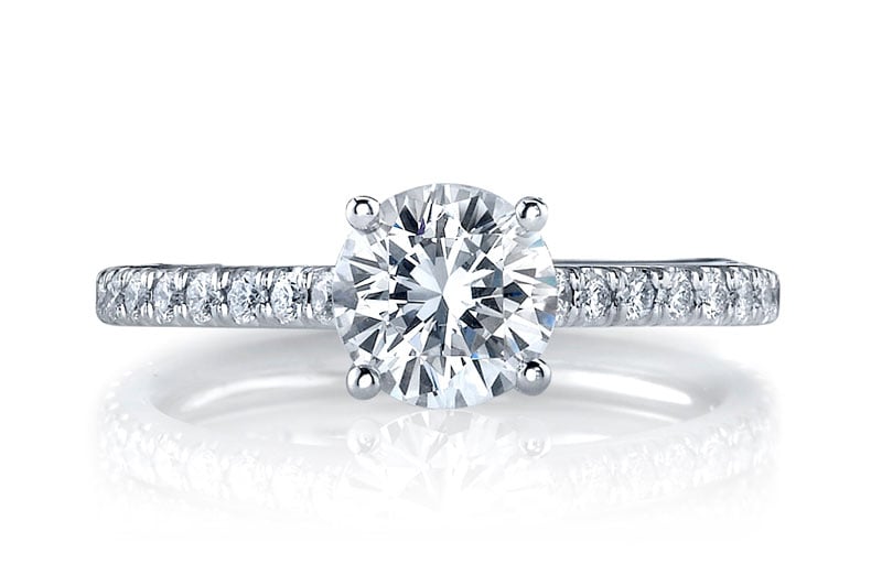 Louis Anthony Jewelers 18kt White Gold Semi-Mount Ring