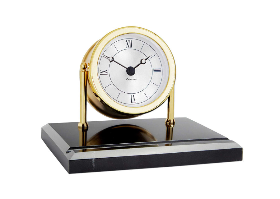 Chatham Mantel Clock on Black Marble Base