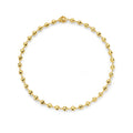 Buddha Mama Hammered Ball 18" Chain Necklace in 20kt Yellow Gold