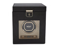 Wolf 1834 Palermo Black Anthracite Single Watch Winder With Jewelry Storage