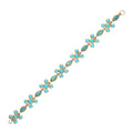 Eden Presley Turquoise Station Bracelet in 14kt Yellow Gold