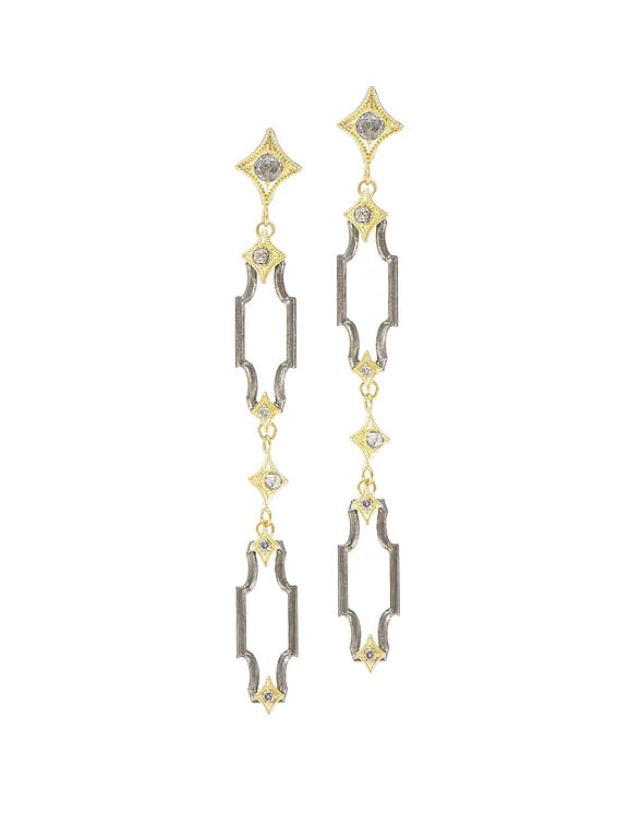 Armenta Jewelry Crivelli With Grey Diamonds Drop Earrings