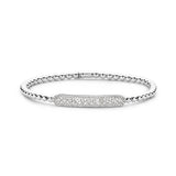 Tresore" Diamond Bar Bracelet in 18kt White Gold