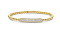 Hulchi Belluni "Tresore" Diamond Bar Bracelet in 18kt Yellow Gold