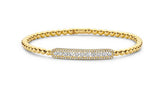 Hulchi Belluni "Tresore" Diamond Bar Bracelet in 18kt Yellow Gold