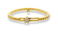 Hulchi Belluni "Tresore" Stretch Bracelet in 18kt Yellow Gold with Star Diamond Station