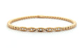 Hulchi Belluni "Tresore" Stretch Bracelet in 18kt Yellow Gold with Pave Diamonds