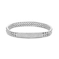 "Tresore" Double Stretch Bracelet in 18kt White Gold with Diamonds