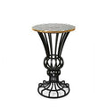 MacKenzie-Childs Courtly Check Pedestal Accent Table