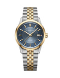 Raymond Weil Freelancer Freelancer Automatic Blue Dial Stainless Steel Two-Tone Bracelet Watch, 38mm