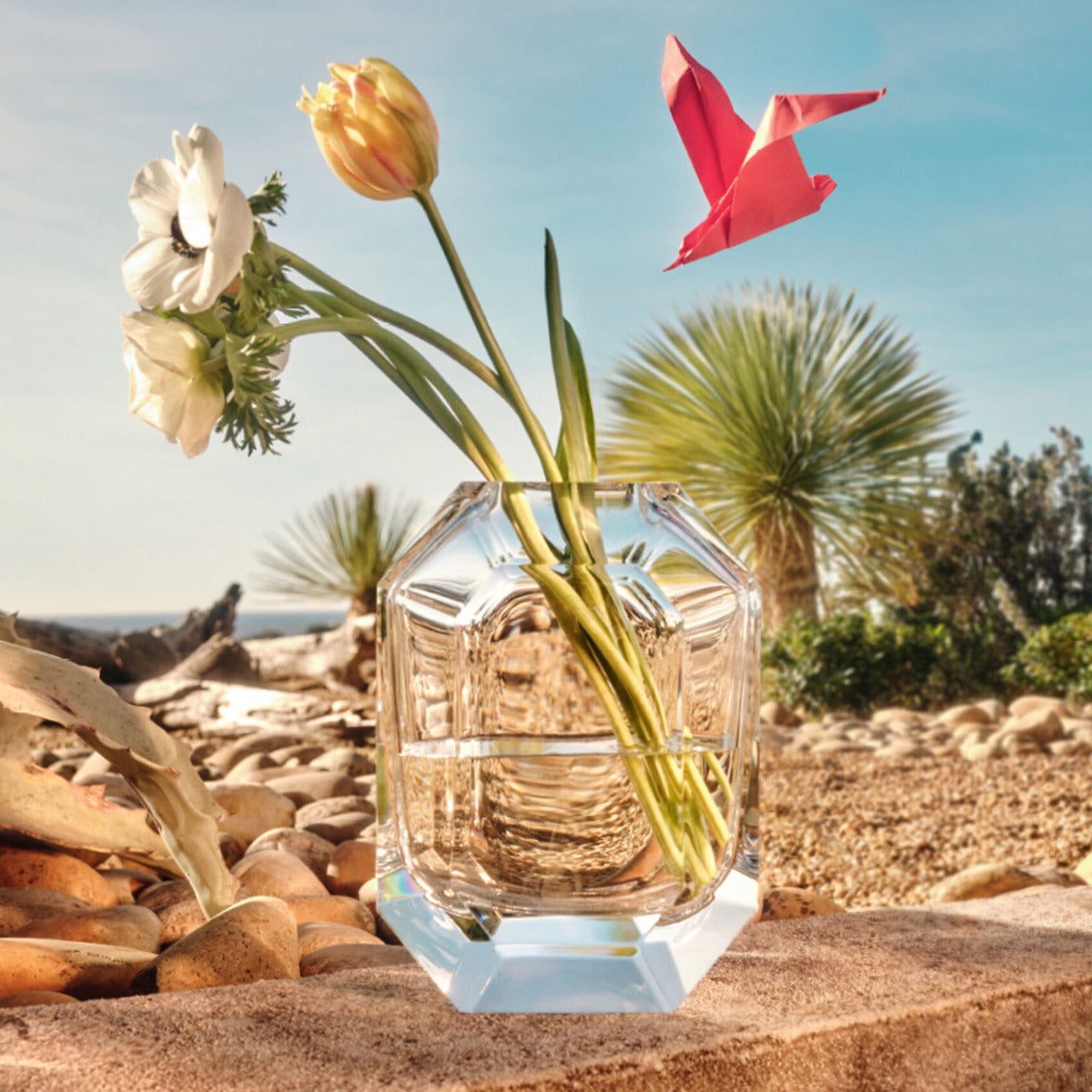 Octogone Clear Vase
