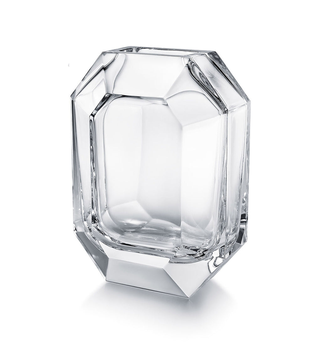 Baccarat Octagone Vase - Clear 9.8"