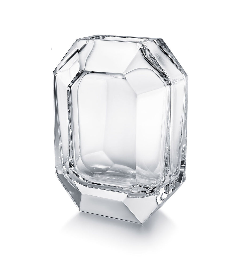 Baccarat Octagone Vase - Clear 9.8"