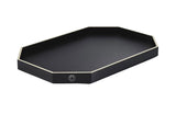 Baccarat Octogone Tray Medium - Black