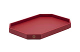 Baccarat Octogone Tray S - Red