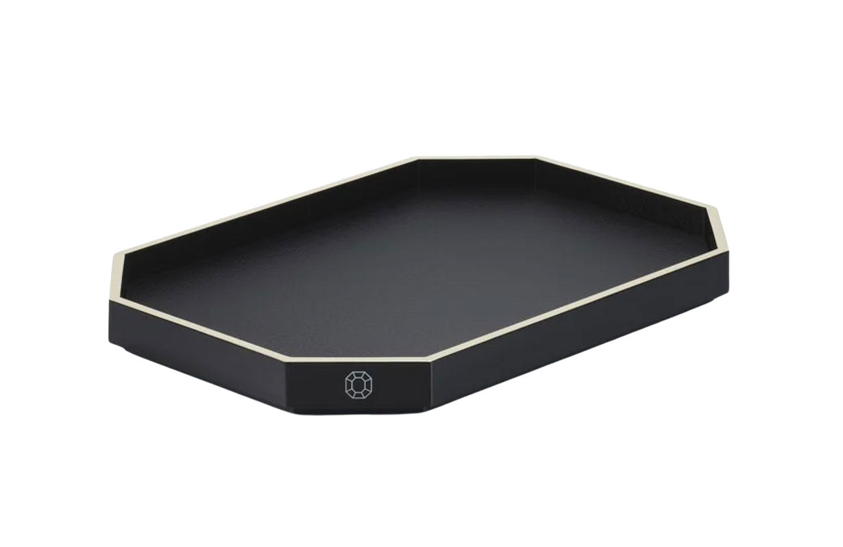 Baccarat Octogone Tray S - Black