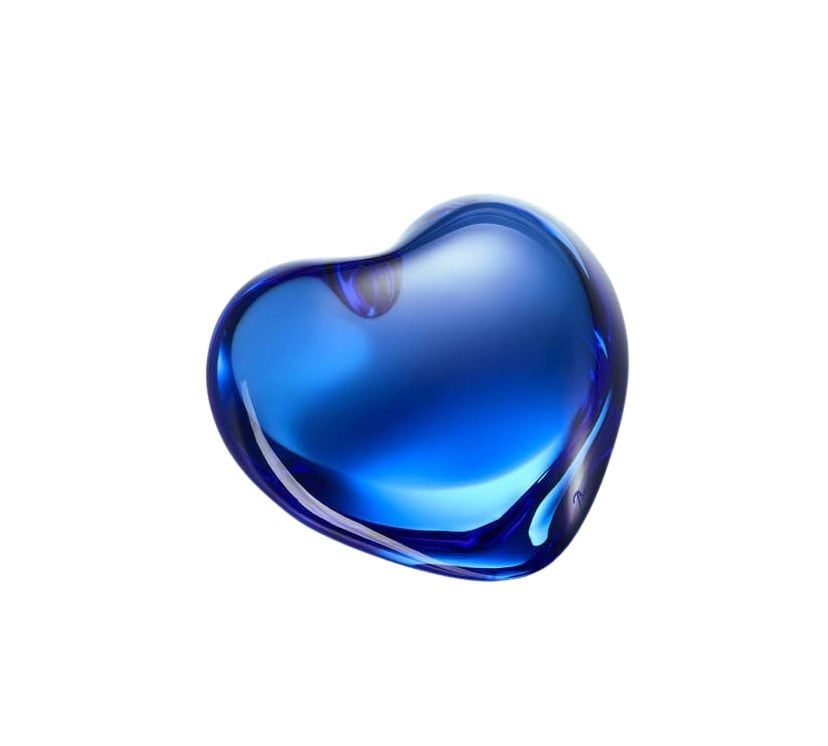 Baccarat Amor Heart - Blue Crystal – Louis Anthony Jewelers