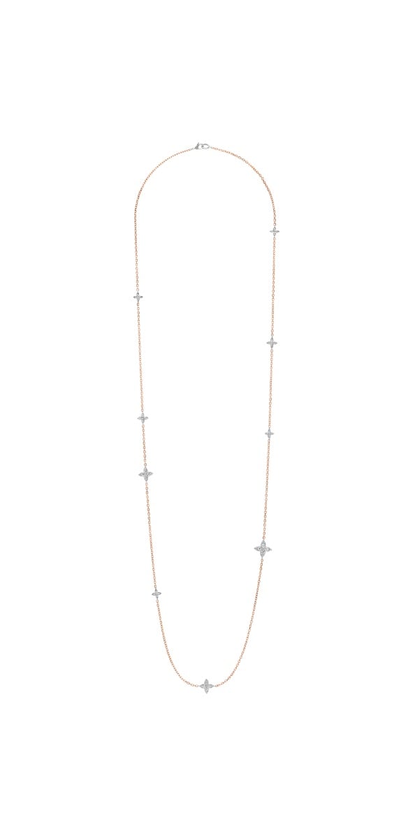 Diamond Lucilla Necklace in 18kt Yellow Gold