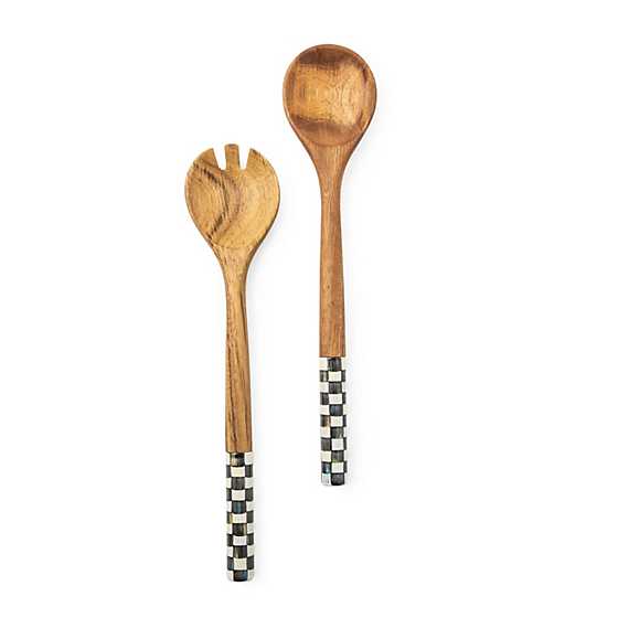 Mackenzie-Childs Courtly Check Salad Servers