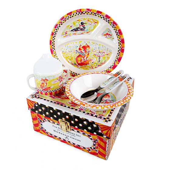 Mackenzie-Childs Fox Toddler's Dinnerware Set