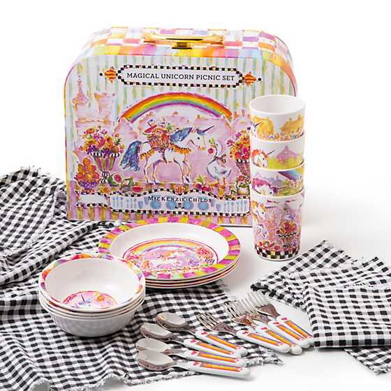 MacKenzie-Childs Magical Unicorn Picnic Set