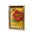 MacKenzie-Childs Beaded Peony Shadow Box