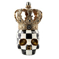 MacKenzie-Childs Courtly Check Crowned Skull