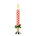 MacKenzie-Childs Check It Out Illuminated Large Trophy Candle