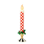 MacKenzie-Childs Check It Out Illuminated Large Trophy Candle