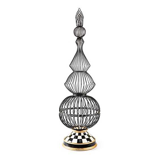 MacKenzie-Childs Courtly Check Large Wire Topiary