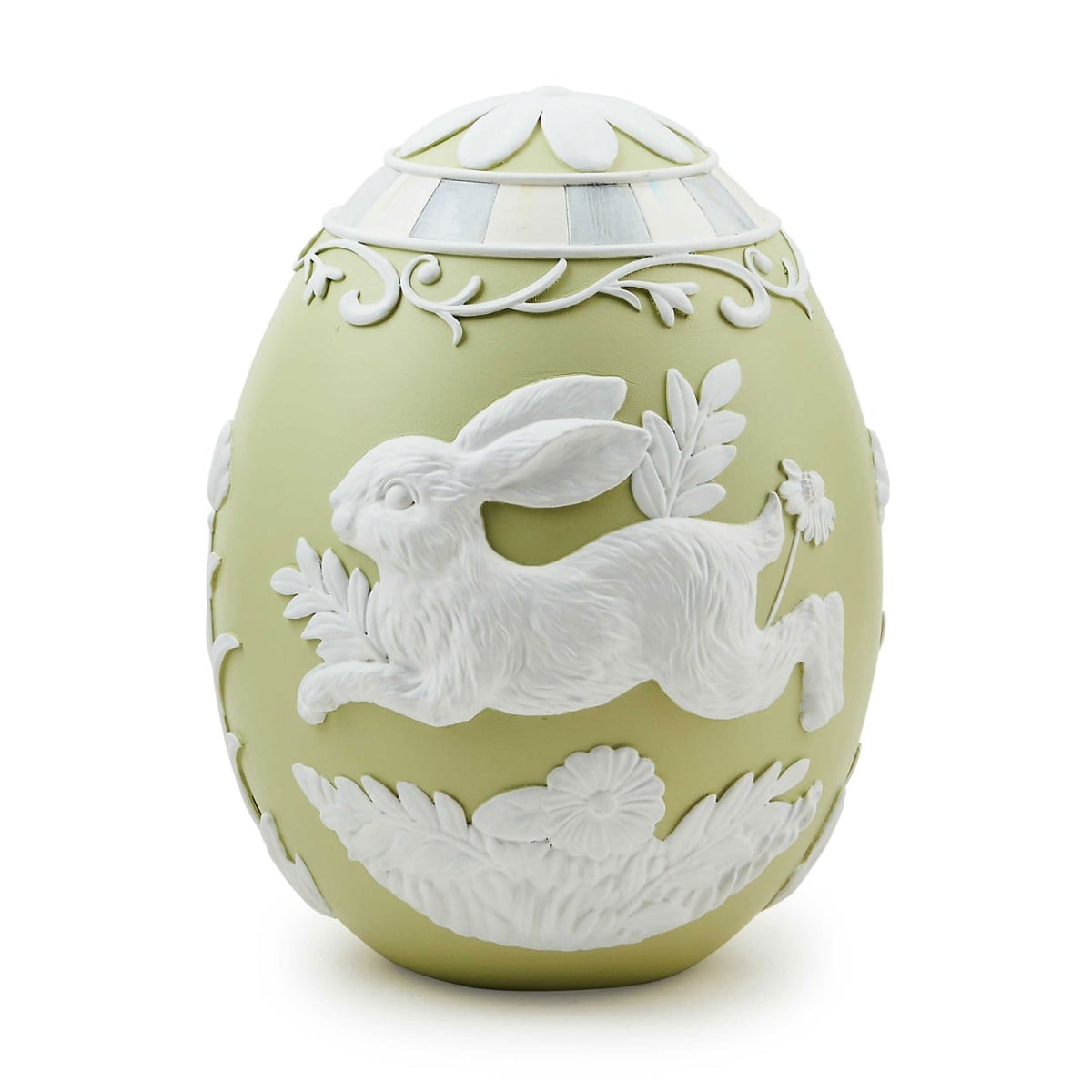 MacKenzie-Childs Cameo Medium Pale Green Egg