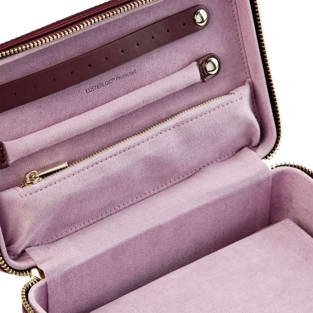 X Liberty Ianthe Medium Jewelry Zip Case - Burgundy