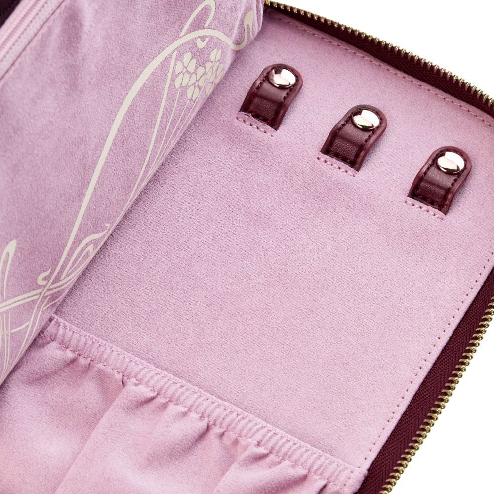 X LIBERTY Ianthe Travel Jewelry Portfolio - Burgundy