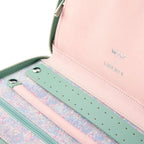 X LIBERTY Julia Interior Print Travel Jewelry Portfolio - Sage Green