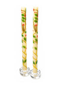 MacKenzie-Childs Holly Dinner Candles, Set of 2