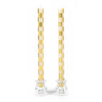 MacKenzie-Childs Check Gold & Ivory Dinner Candles, Set of 2