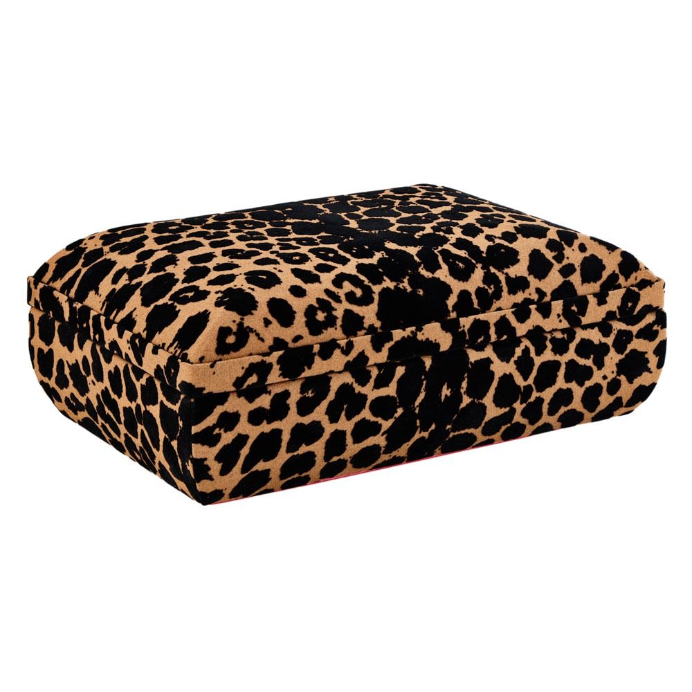 Savanna Leopard Print Medium Jewelry Box