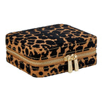 Savanna Leopard Print Jewelry Zip Case