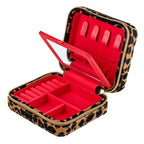 Savanna Leopard Print Jewelry Zip Case