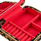 Savanna Leopard Print Jewelry Zip Case