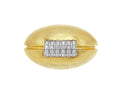 David Gotlib "Go Long" Diamond Football Cufflinks in 18kt Yellow Gold