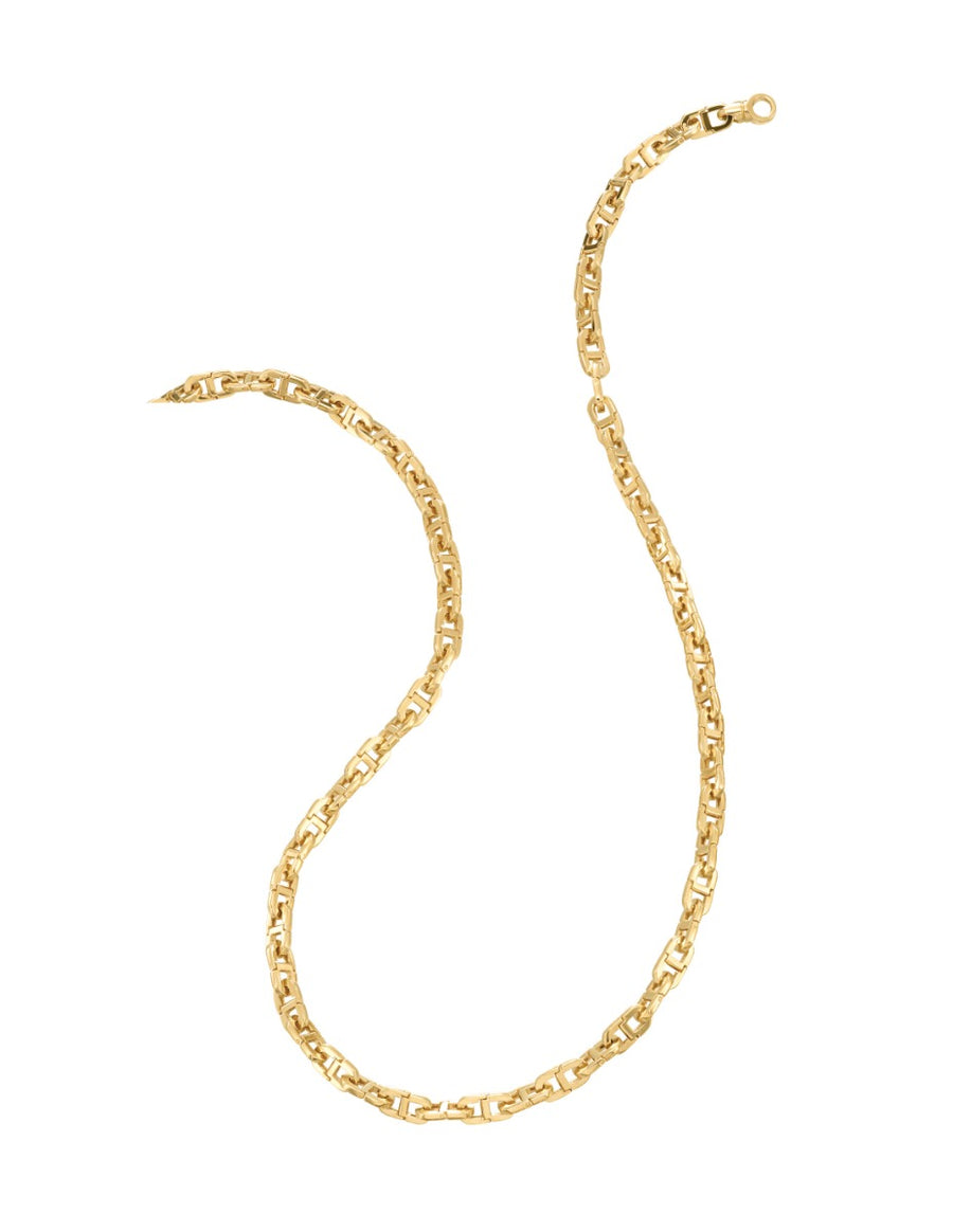 Antonio Papini Anchor Chain Necklace in 18K Yellow Gold