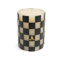 MacKenzie-Childs Check 4" Black Pillar Candle