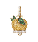 Chantecler Capri "Campanelle" Sapphire, Tsavorite & Diamond Lemon Pendant